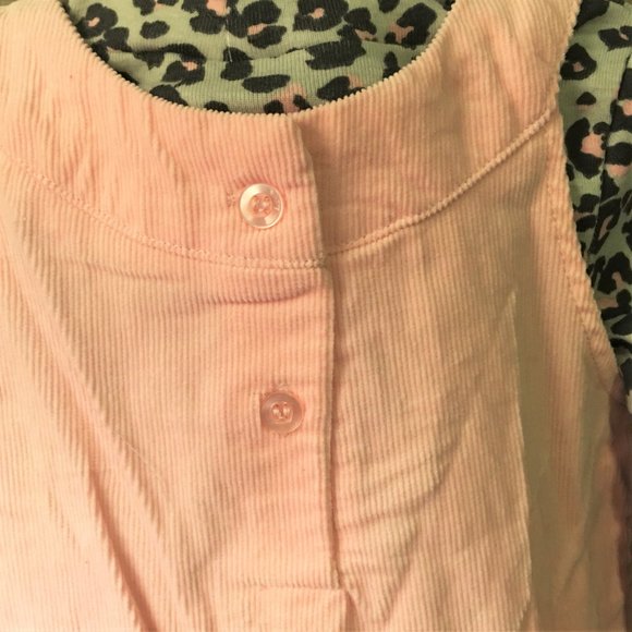 WONDERKIDS Pink Corduroy Kitty Jumper with Matching Cheetah Print Shirt … - Picture 12 of 14